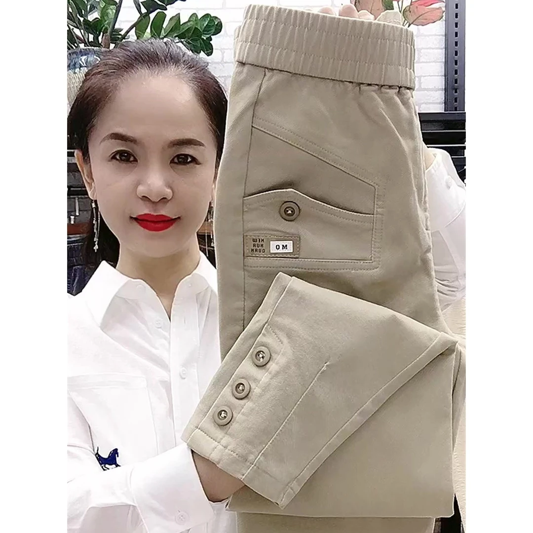 中年女裤2022春秋九分裤