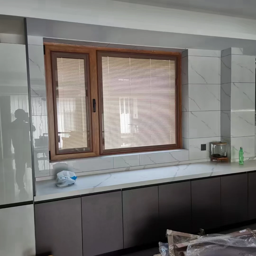 单玻磁控百叶帘 内开窗窗帘 卫生间厨房免清洗的窗帘