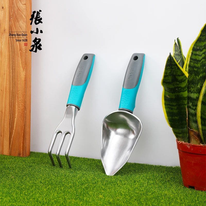 张小泉家用园艺工具盆景铲栽养花种菜种花多肉家用花铲小铲子耙子