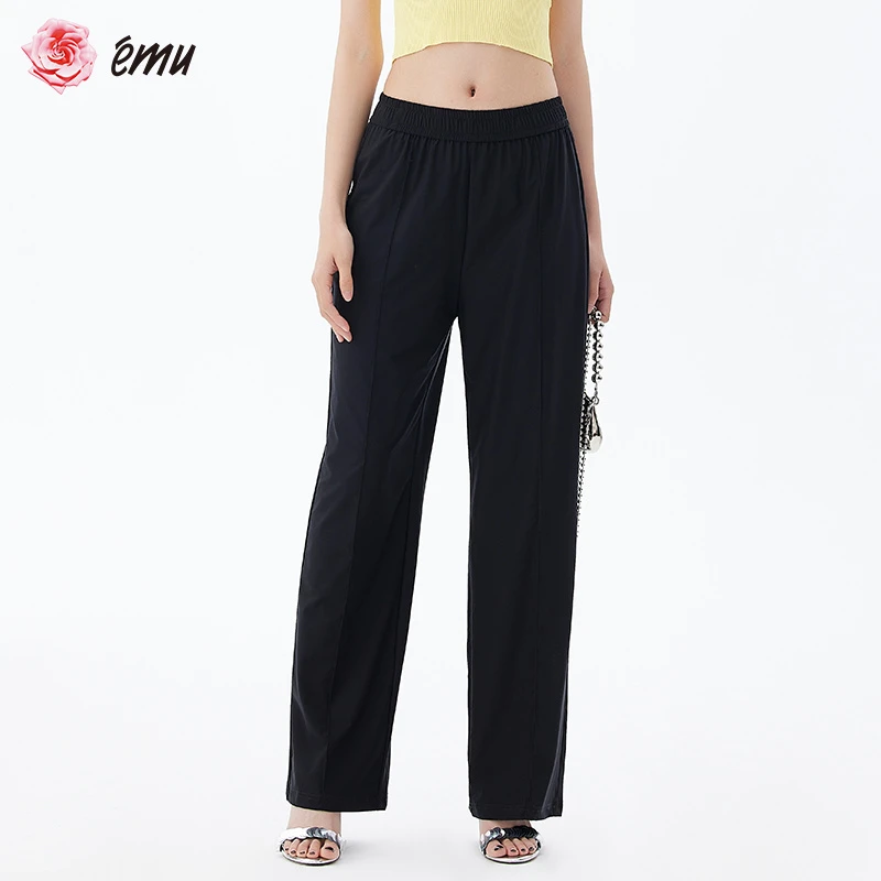 依妙ému-防紫外线阔腿夏季户外透气薄款休闲时尚长裤612230003