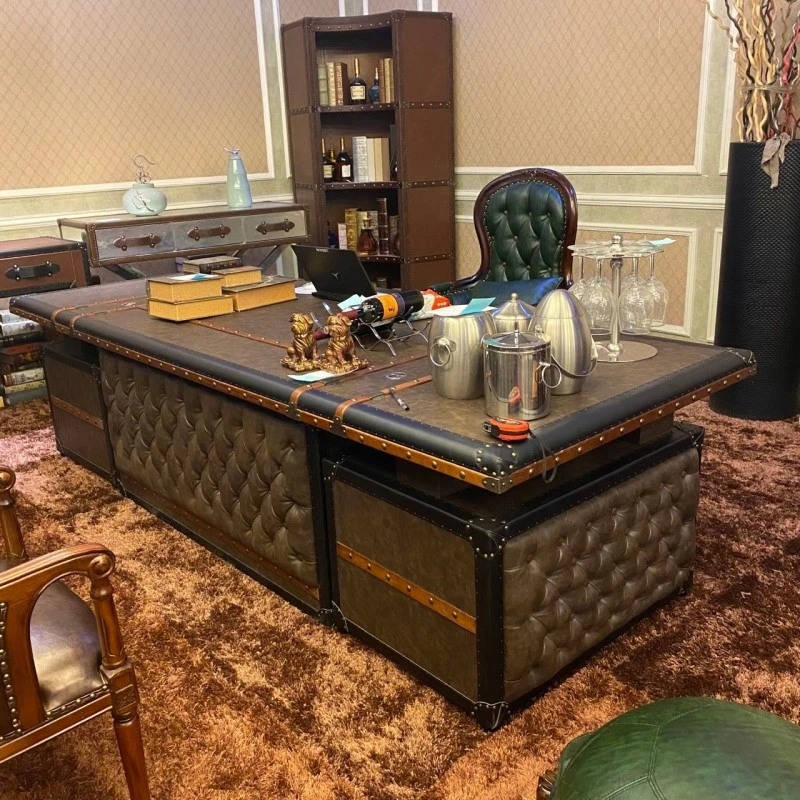 高端大气 总裁老板桌 尺寸280*105*75cm