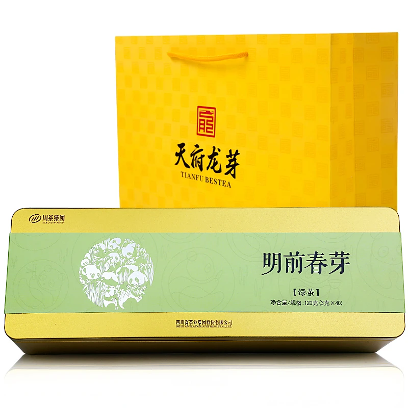 【交个朋友】天府龙芽明前春芽绿茶120g礼盒装2023年新茶