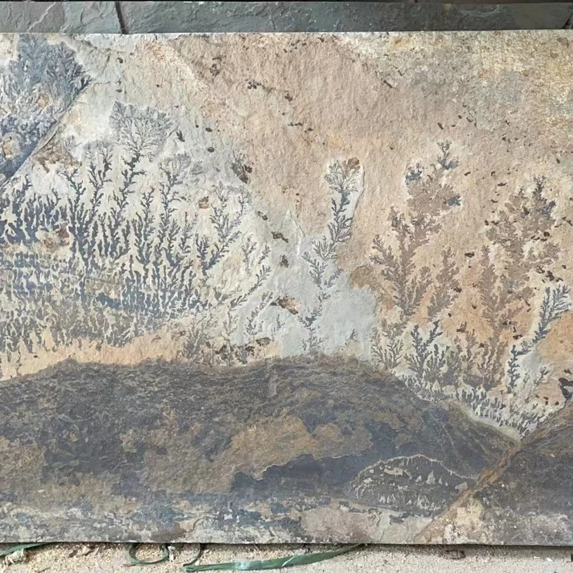 天然石板画 石材风景 草花30~4000