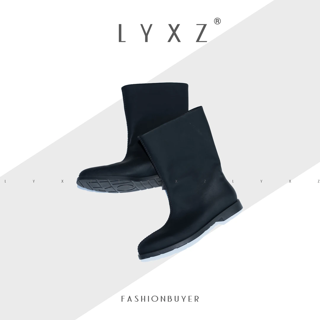 大小与【高定系列】春夏新款时尚百搭中筒黑色气质女士时装靴71299