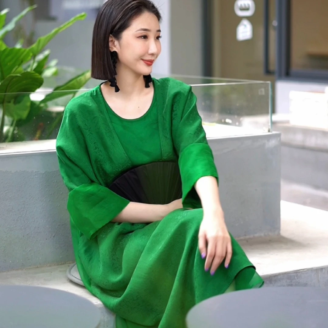 【吉娜王】「绿野仙踪」重磅高奢连衣裙