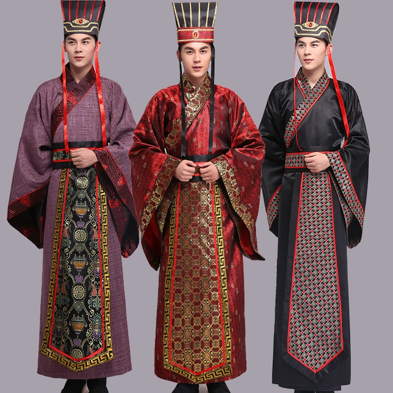 汉服外套男改良古装服装汉代三国皇帝王爷古代服装话剧影视演出服