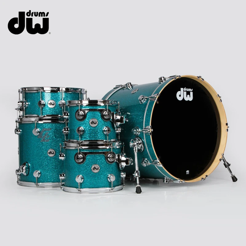 美产DW Collector's收藏家系列Teal Glass 5鼓 架子鼓爵士鼓套鼓