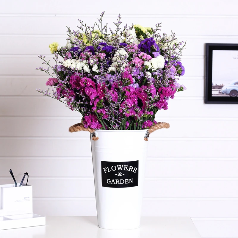 云南勿忘我干花花束客厅摆设天然风干满天星真花装饰生日摆件组合