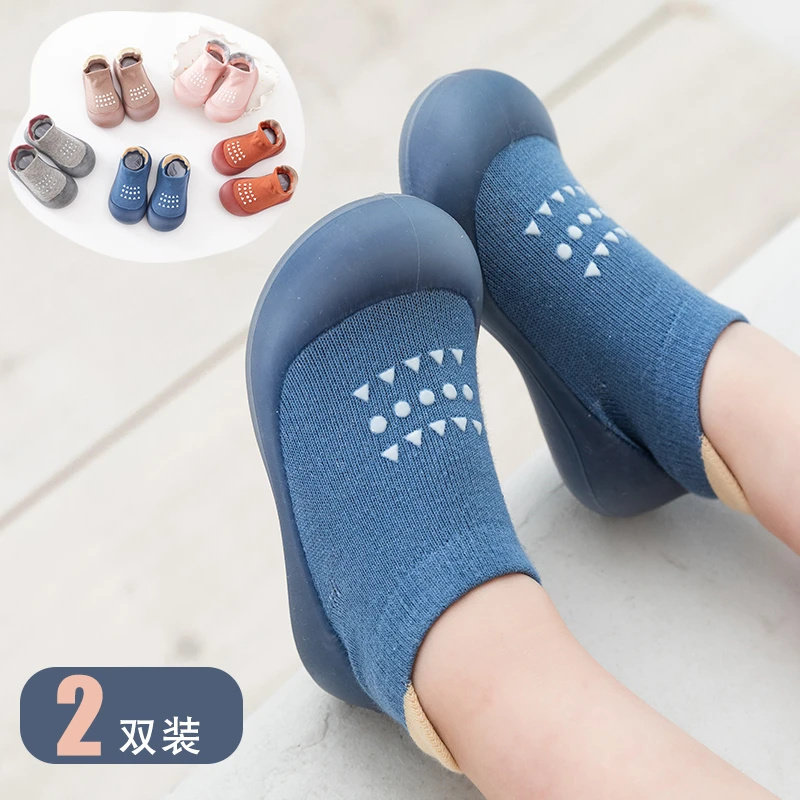 防滑宝宝软底加厚鞋袜防着凉婴儿地板鞋袜儿童春秋薄款室内步前鞋