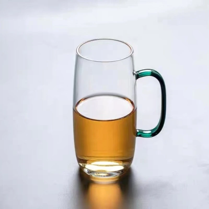 高硼硅玻璃绿茶杯个人专用泡茶杯办公室喝水杯子透明家用