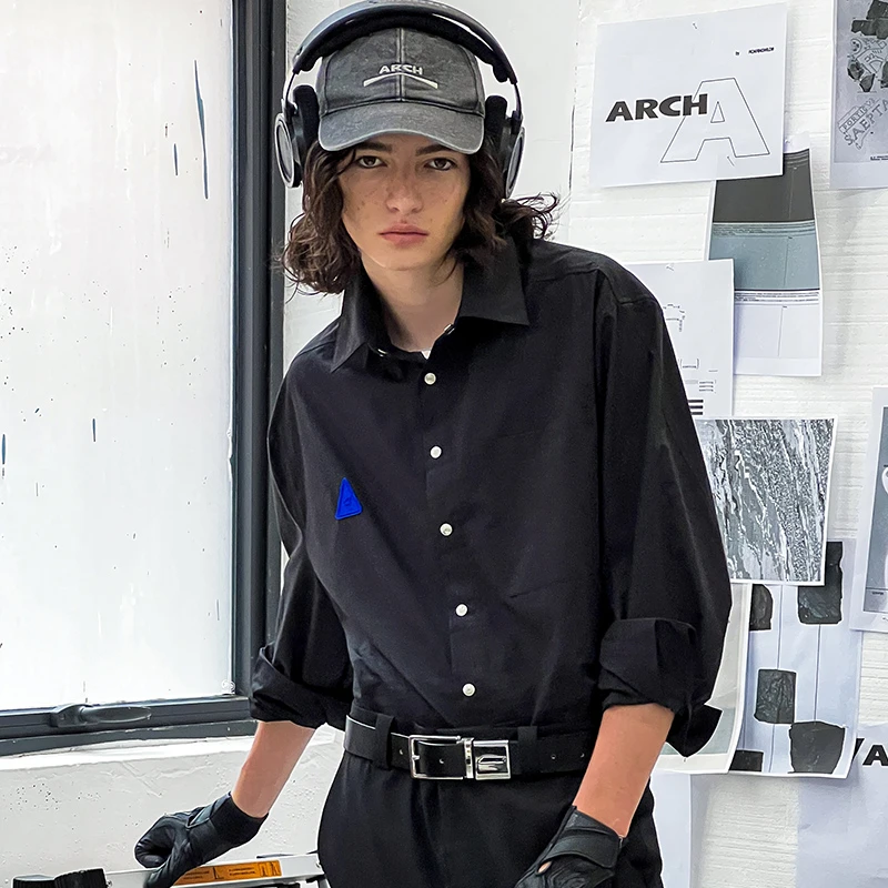 ARCH 黑色三角徽标 长袖衬衫