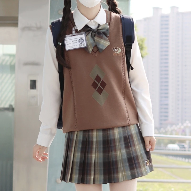 原创森女部落闪电树懒格裙半身裙学生春(48小时发货)