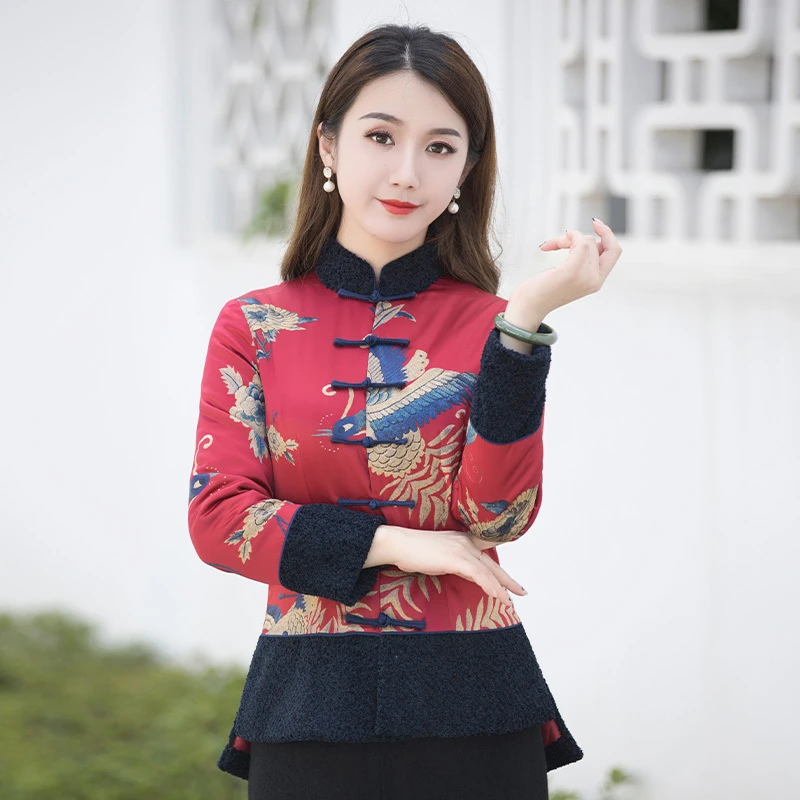 如意风中式棉袄女唐装棉服棉衣旗袍式上衣年轻款复古中国风R702