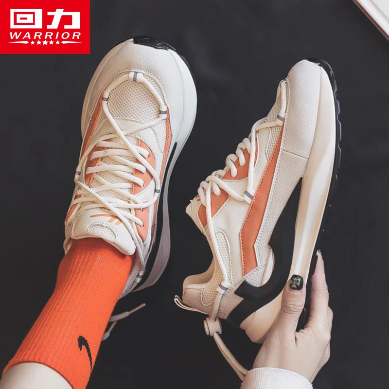 回力女鞋运动鞋2024秋季新款潮鞋华夫鞋白鞋休闲百搭运动学生鞋子