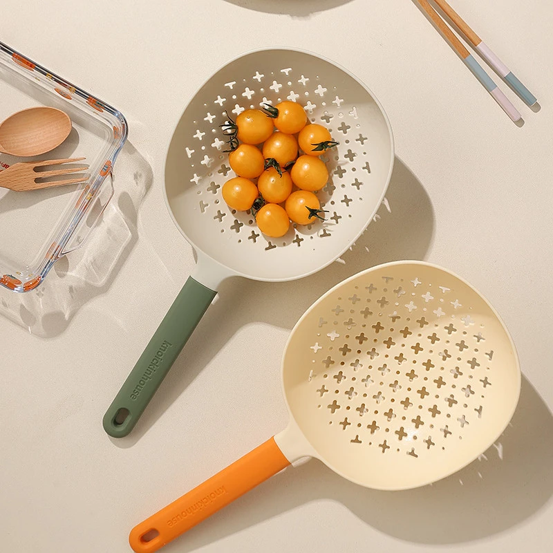 厨房网红捞勺过滤网长柄捞饺子面勺子家用笊篱大漏勺婴儿辅食工具