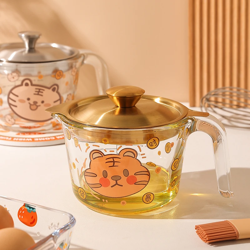 可爱家用厨房用滤家用神器耐高温储油壶耐热油渣壶沥猪油壶茶色