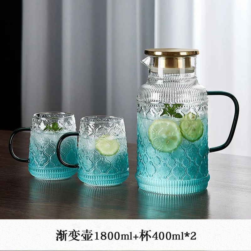 【源头工厂】冷水壶大容量复古感水杯水具家用高颜值杯子家庭凉水壶