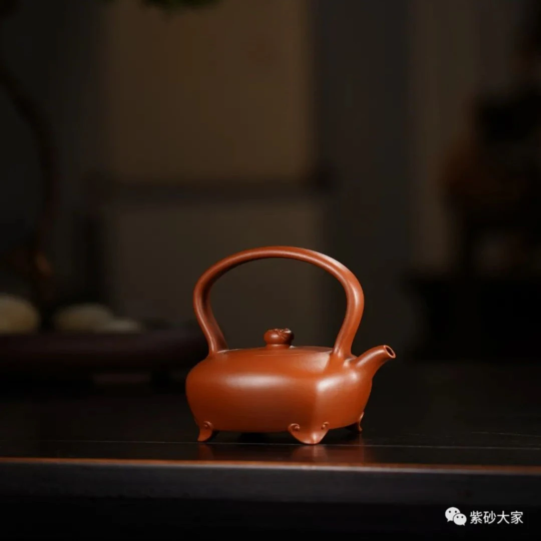 紫砂臻品《四季如意》董俊峰小红泥约220cc紫砂壶泡茶壶茶具泥壶