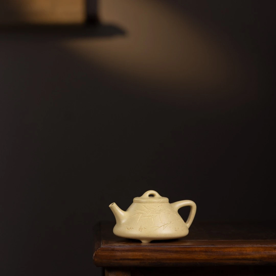 宜兴牛盖紫砂壶茶具《子冶石瓢》段云飞#本山绿泡茶壶家用200cc泥壶