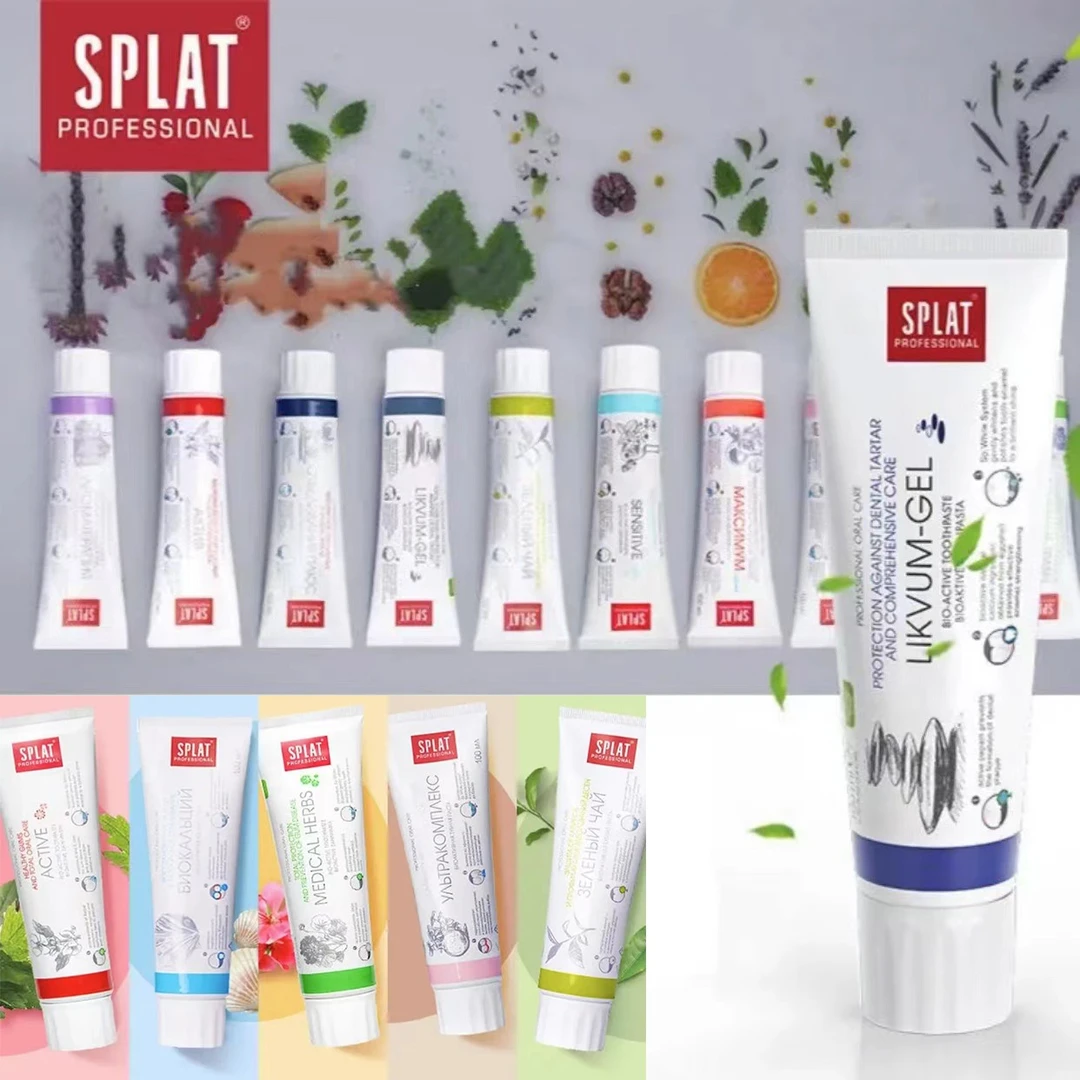 俄罗斯原装进口SPLAT/斯普雷特牙膏100毫升/支家用家庭装网红牙膏