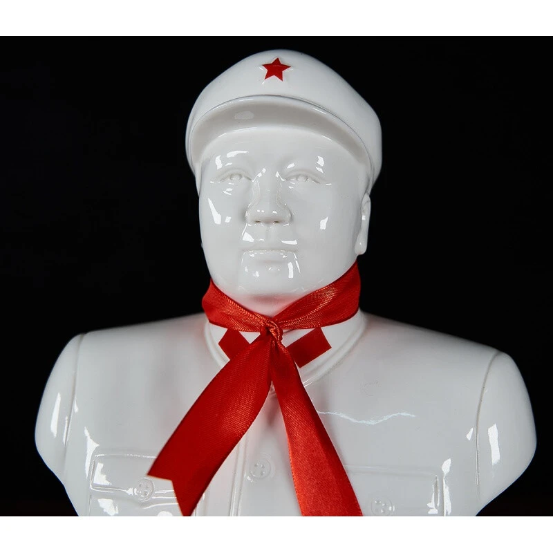 红旅故都毛主席瓷像半身摆件像摆件头像陶瓷雕塑办公室伟人领袖