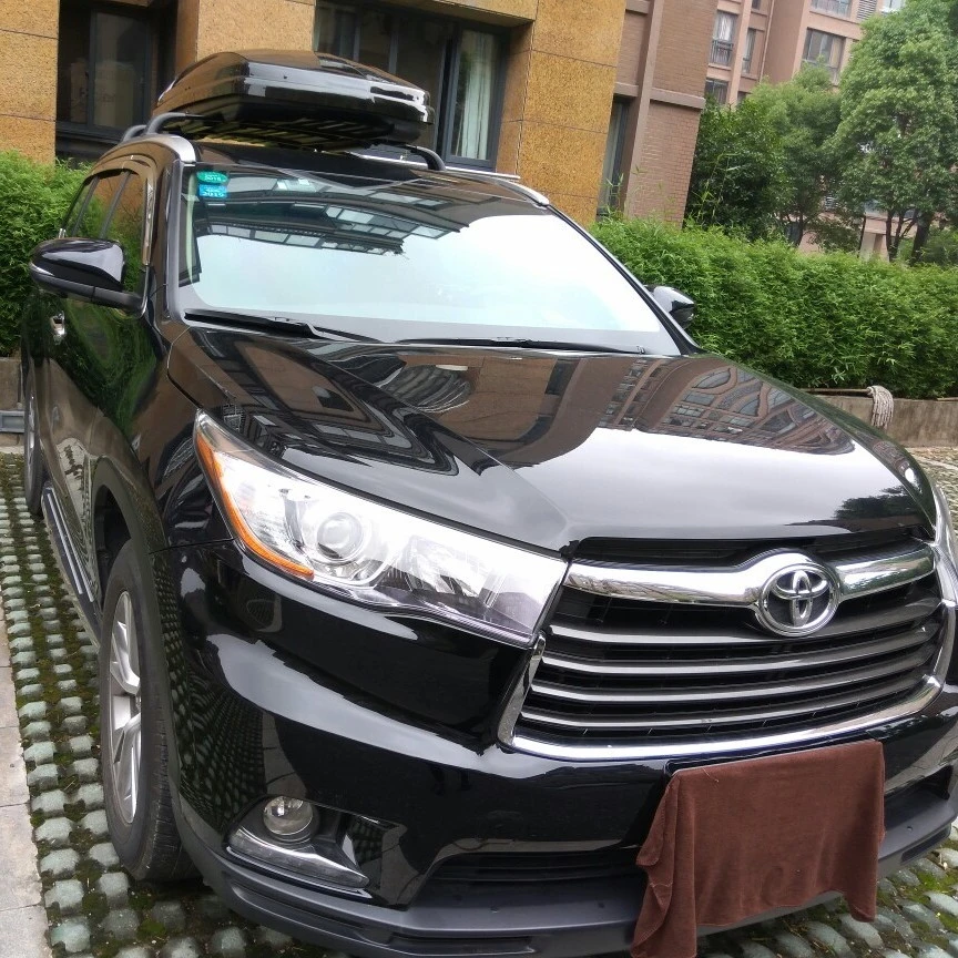 丰田汉兰达 车顶行李箱铝合金带锁行李架横杆SUV车载旅行箱升级