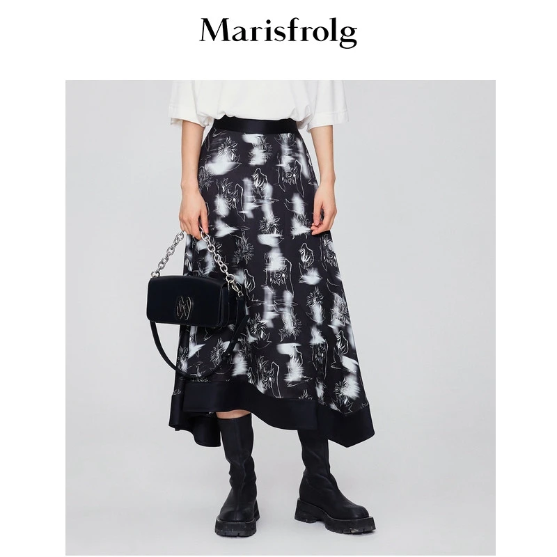 【羊羊专属】Marisfrolg/玛丝菲尔印花春夏半身裙