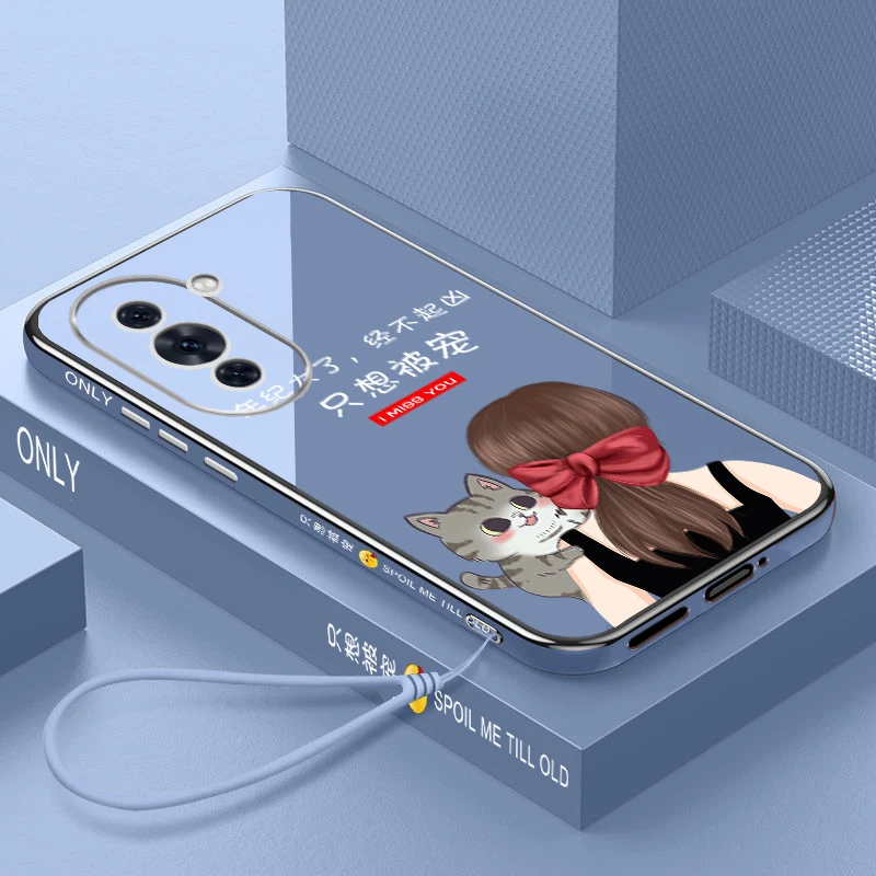 华为nova10pro手机壳nova10只想被宠电镀直边软硅胶全包防摔新款