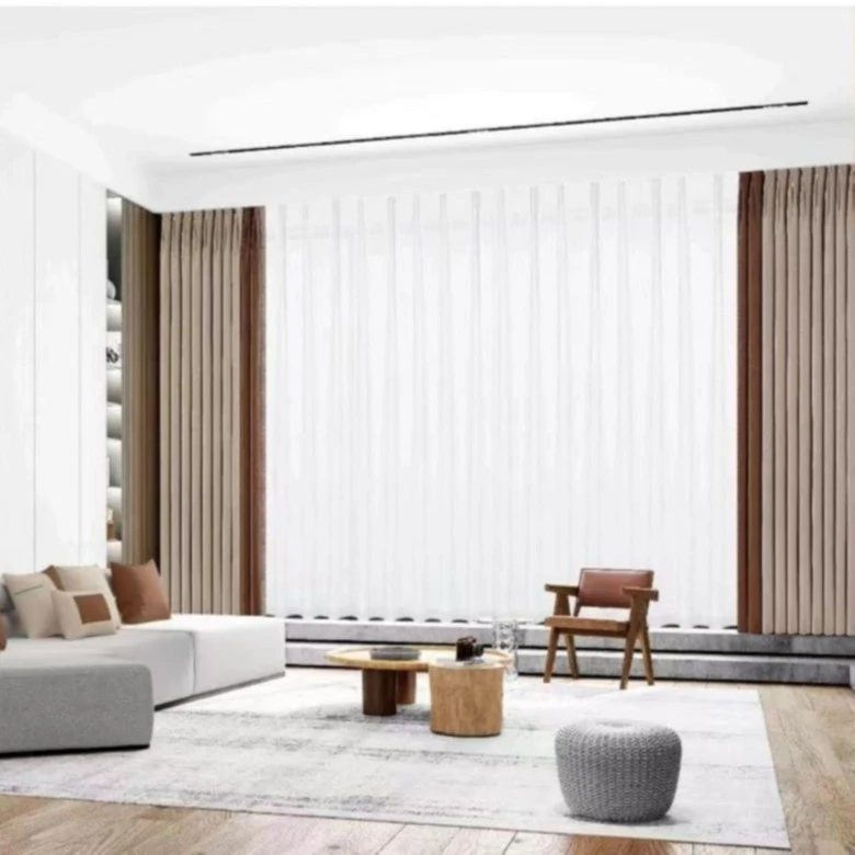 亚邦品尊窗帘，真丝双宫工艺，自然垂感致柔手感，遮光性强免定型