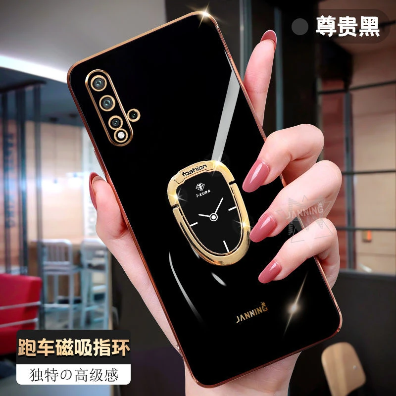 磁吸指环华为nova5手机壳全包防摔nova5pro超薄电镀软胶软壳新款