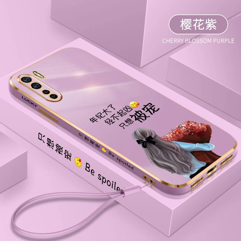 只想被宠OPPOA91手机壳防摔全包超薄电镀软胶新款A91硅胶女PCPM00