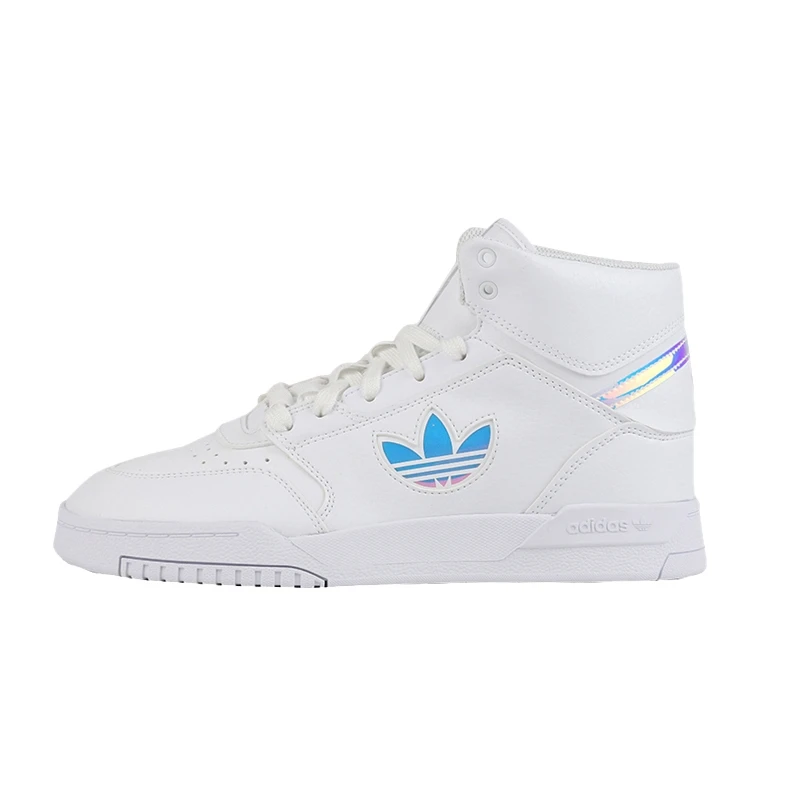 Adidas阿迪达斯三叶草男女耐磨防滑高帮潮流休闲运动板鞋FW6282