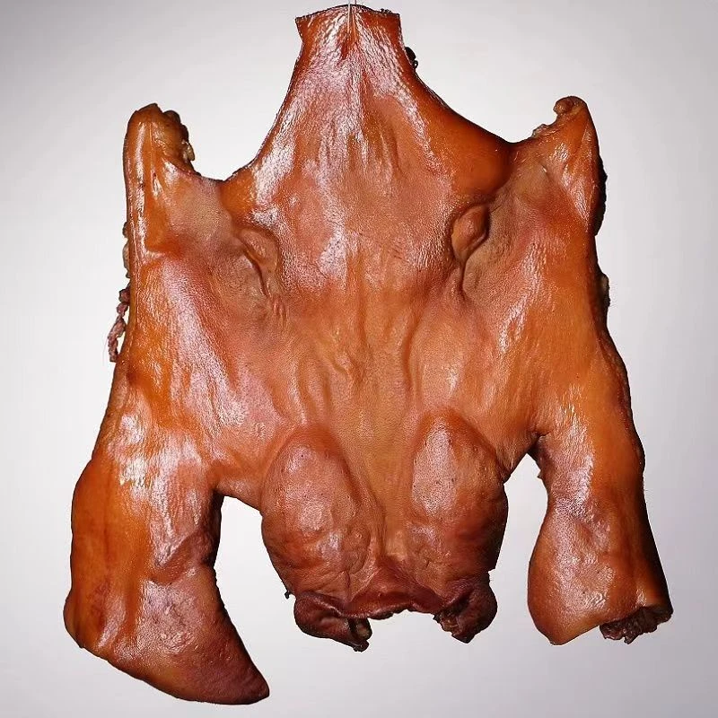 腊猪脸农家柴火烟熏湖南特产腊猪头肉腊头皮肉下饭菜下酒菜
