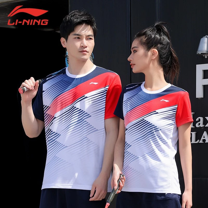 李宁羽毛球服套装男女同款休闲户外学生速干透气团购运动四季款