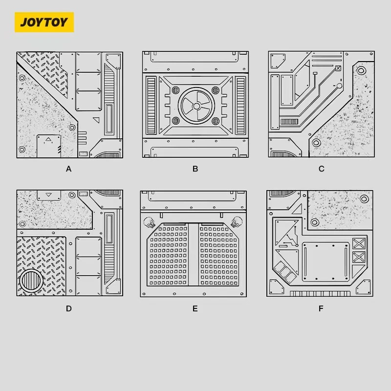JOYTOY/暗源暗源兵人地台六件套配件手办现货模型