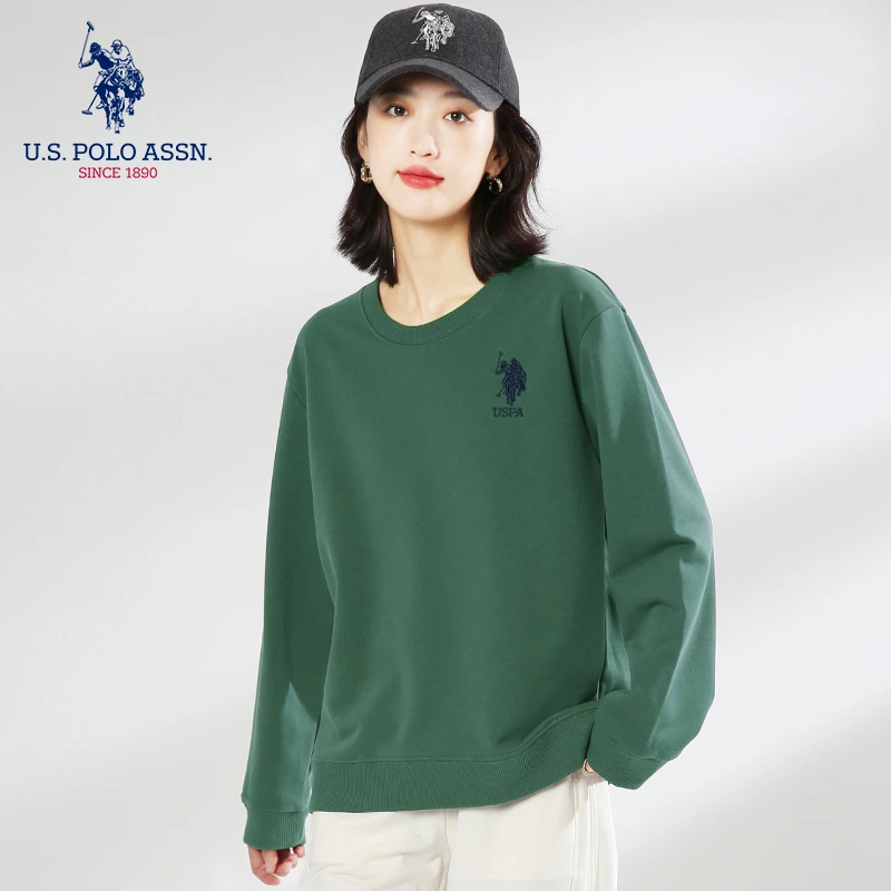 U.S. POLO ASSN.宽松情侣百搭袖子卫衣上衣US21WY3606