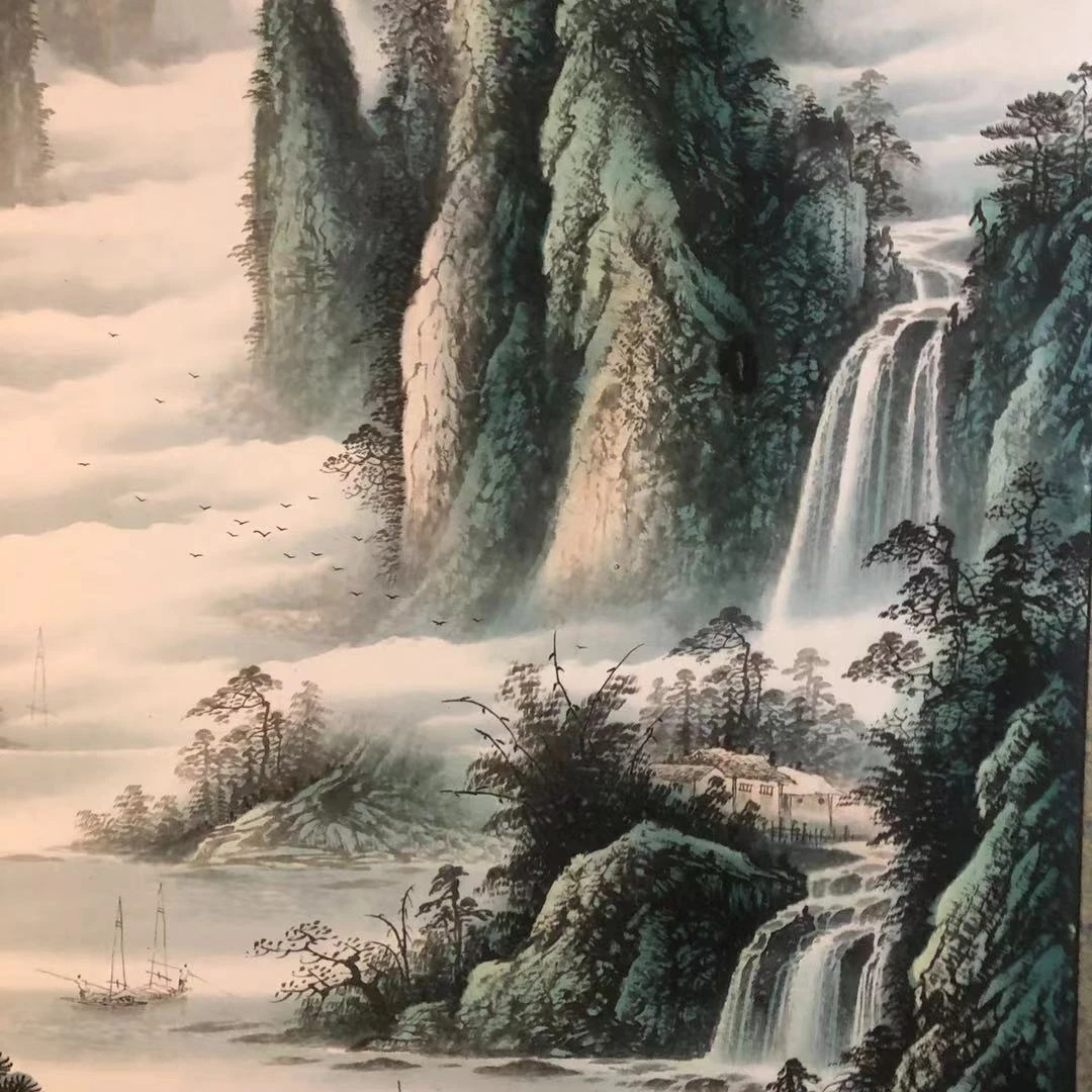东伯府书画字画罗滋东老师书法定制实木框国画小品茶室书房装饰画