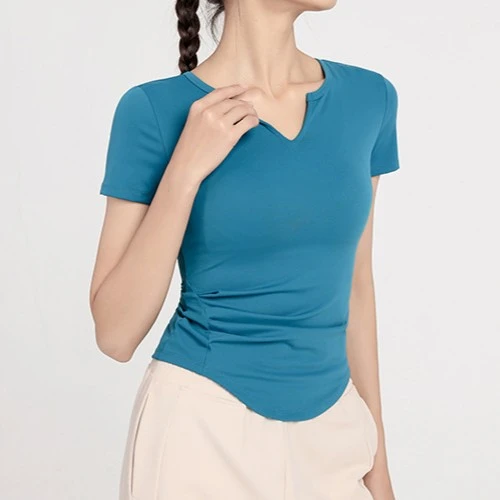 【莱卡背心宠粉价】运动上衣女短袖性感修身健身服莱卡瑜伽T恤显瘦
