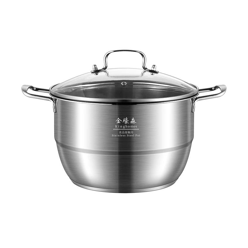 JinHaoSen/金壕森榜单好物 蒸煮炸闷炖不锈钢一体锅26cm内赠蒸片