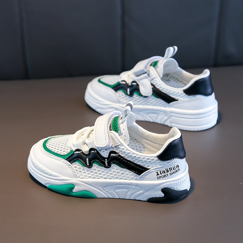 蜡比小星童鞋男童网鞋儿童透气小白鞋女童网面鞋鞋子2022夏季新款