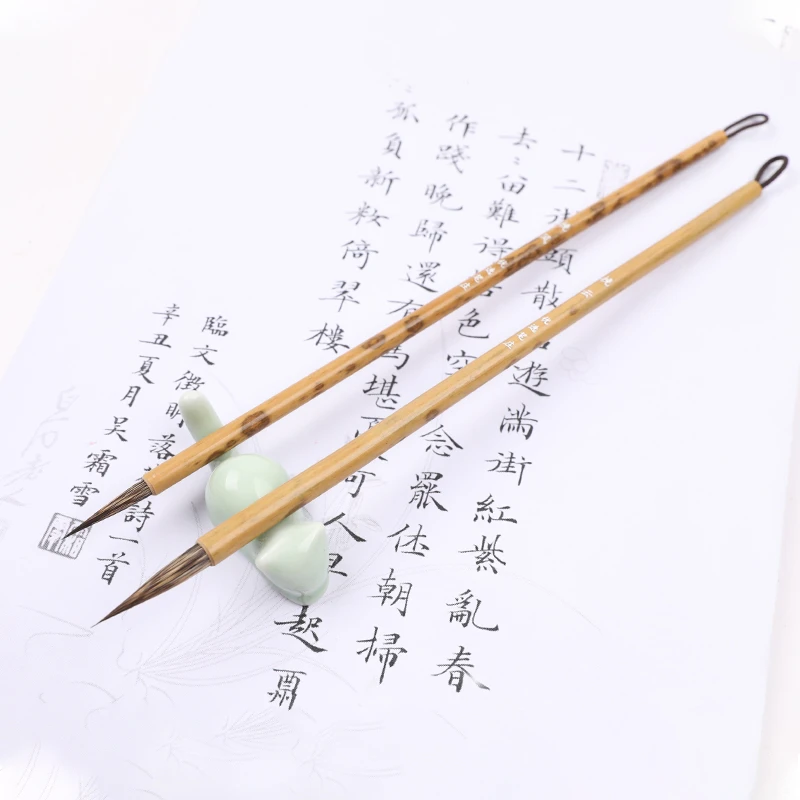 【挽风  】纯紫毫瘦金体毛笔小楷出锋3.0 2.5口径0.8 0.5