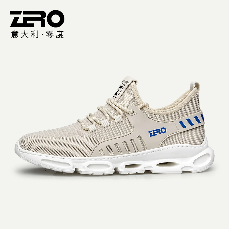零度男鞋 新品运动休闲鞋透气网布鞋轻便潮流飞织鞋01191