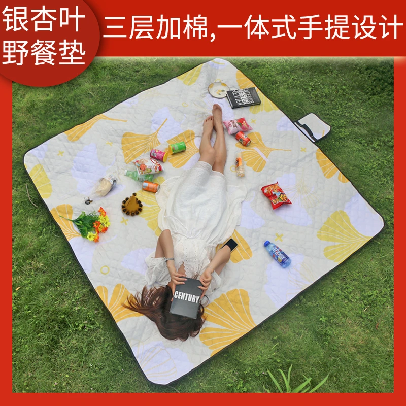 户外露营超声波野餐垫野炊防水草坪坐垫便携式地垫加厚防潮野餐布