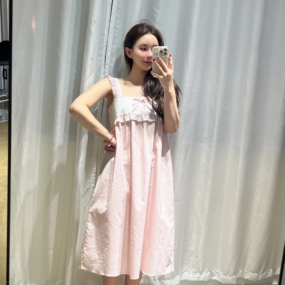 延吉优佰家/韩国EV家棉质睡裙ev0062