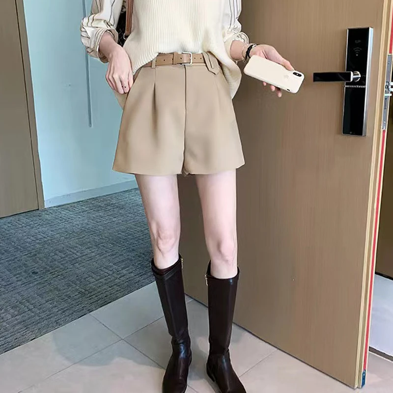 【粉丝专属】YQ683西装短裤女夏季2025新款宽松小个子a字阔腿裤韩版
