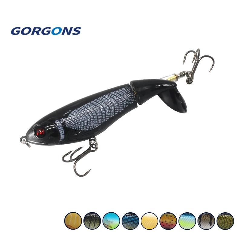 105mm13.4g 螺旋桨 拖拉机 硬饵浮水铅笔路亚鱼饵垂钓渔具