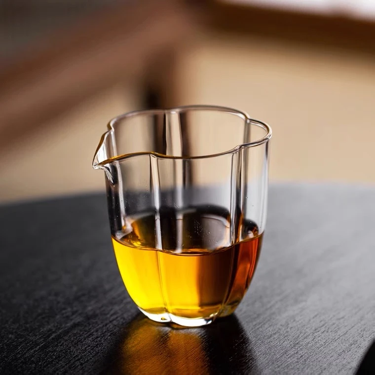 水滴加厚公道杯玻璃茶海功夫茶具日式公杯茶漏套装高端茶滤分茶器