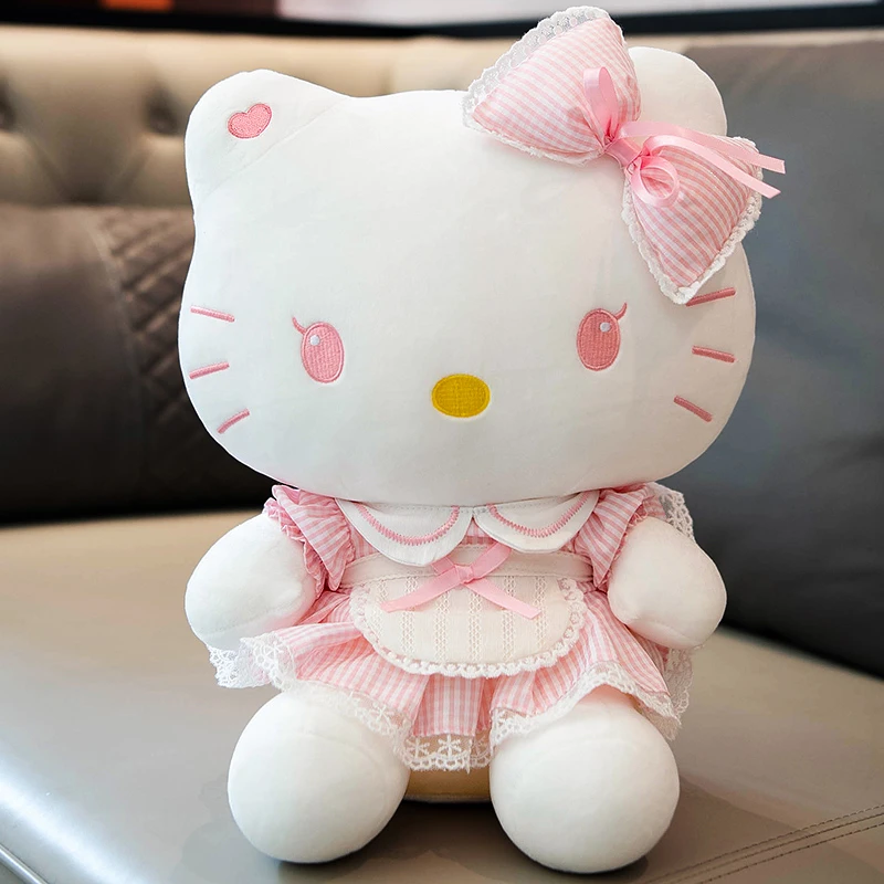 可爱HelloKitty公仔粉色洛丽塔KT猫咪玩偶娃娃毛绒玩具生日礼物女