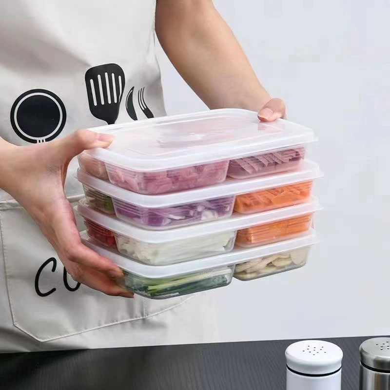 冰箱收纳盒带盖冻肉冷冻盒分装盒肉类家用速冻收纳保鲜盒厨房好物