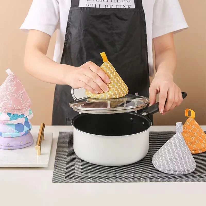 日式防烫锅盖帽珐琅锅隔热垫创意家用三角防烫帽防烫垫厨房好物